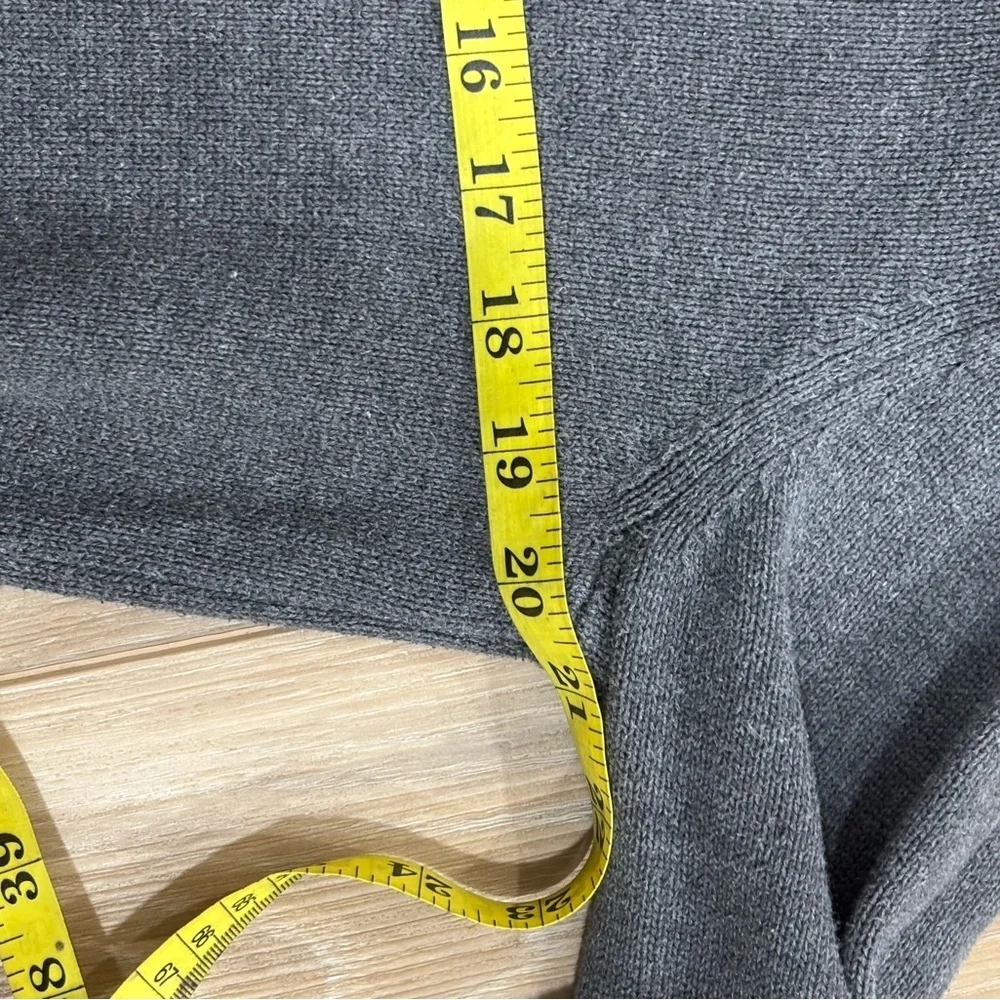 Men's Gray Full-Zip Sweater- M